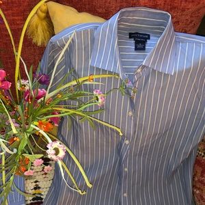 Ann Taylor Blue button down blouse